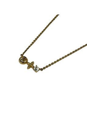Louis Vuitton Necklace Collie Petit Gold Clear